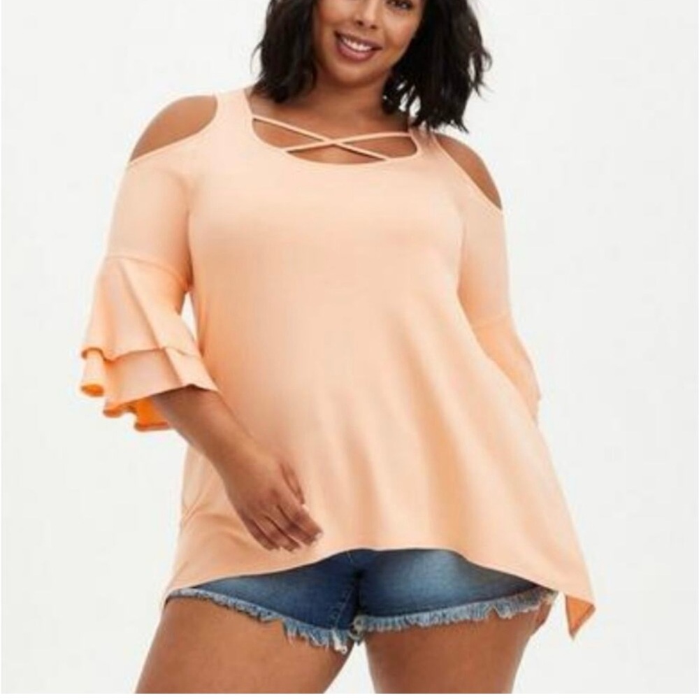 Torrid Super Soft Cold Shoulder Top